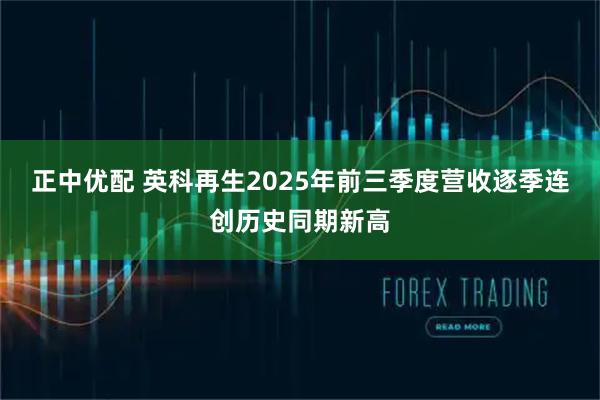 正中优配 英科再生2025年前三季度营收逐季连创历史同期新高