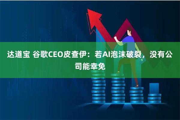 达道宝 谷歌CEO皮查伊：若AI泡沫破裂，没有公司能幸免